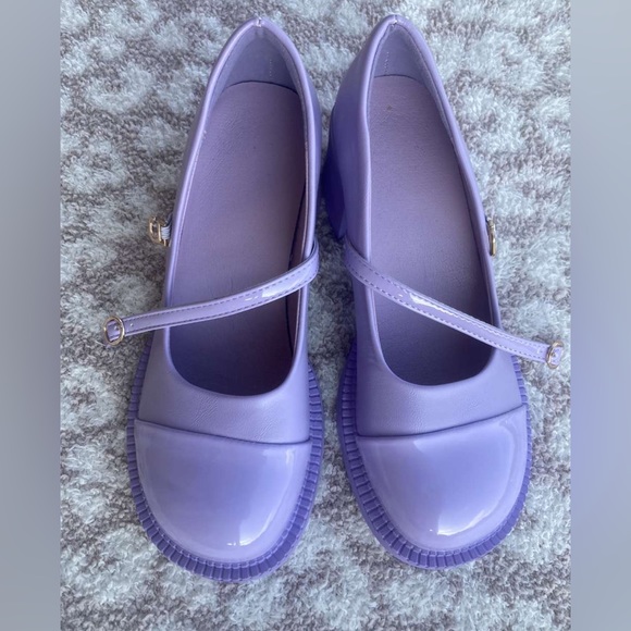 COPY - ROMWE Retro Buckle Detail Chunky Heeled Mary Jane Pumps - Picture 4 of 4